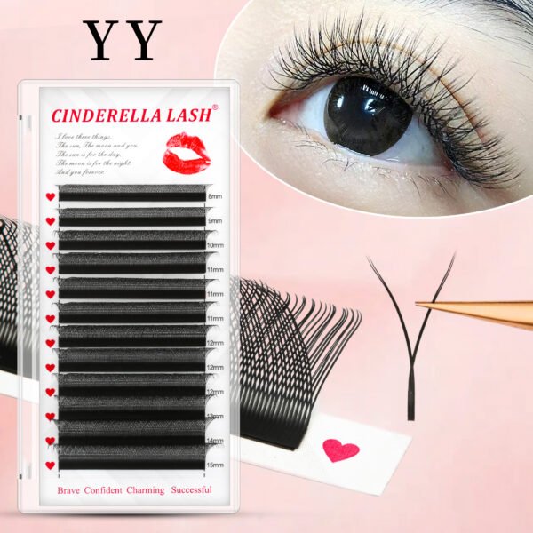 0.07 Eyelash Extensions Mixed Length 8-15mm C D Curl YY Professional