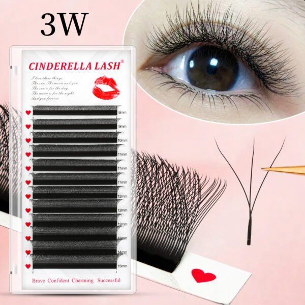 FeatherLuxe 3W Volume Set CloudWeave 3P Mega eyelash LashCouture 3W Volume 0.07 C/D 8-15mm Mix