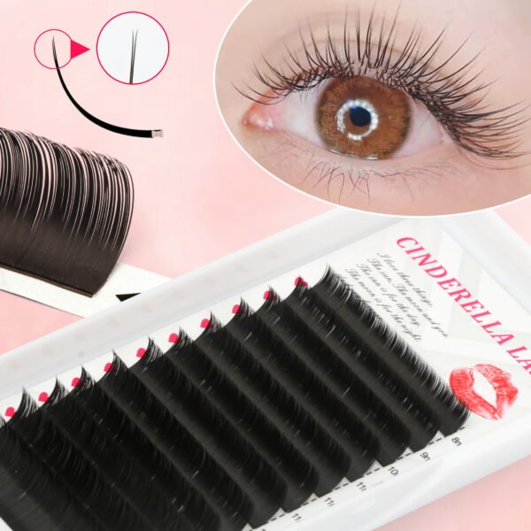 Cinderella Lash Pro Flat Lashes 0.15 Thickness 8-15mm Mix Length C/D Curl